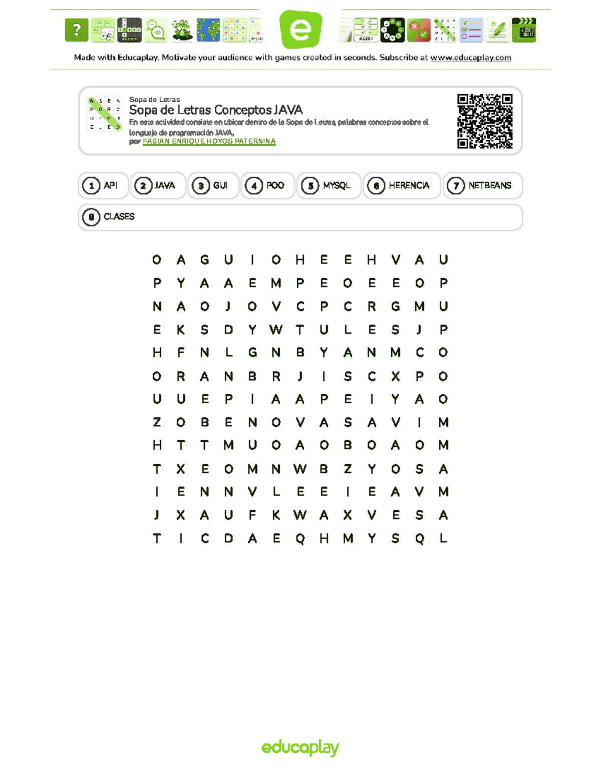 2786830 Sopa De Letras Conceptos Java