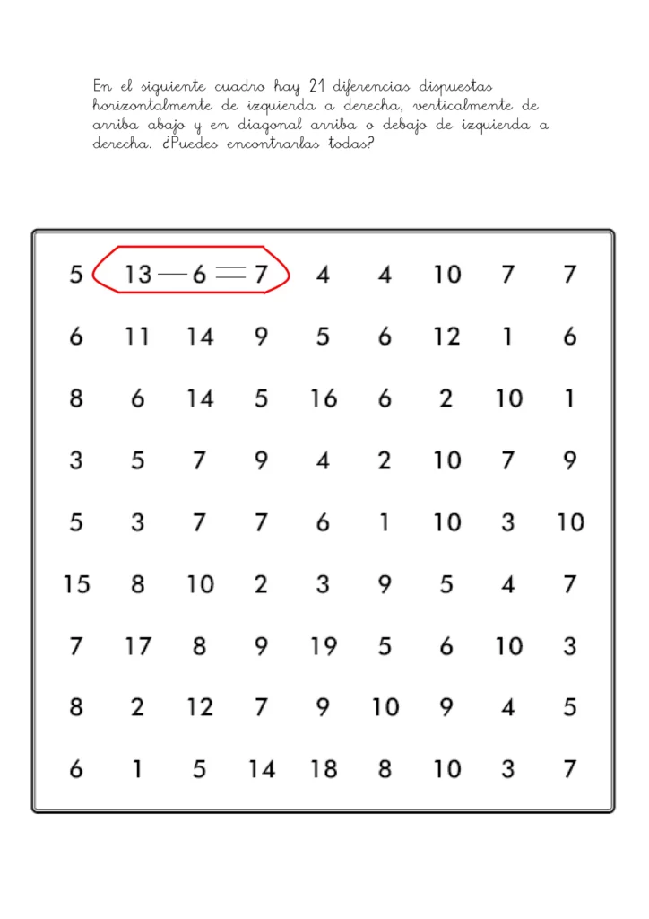 6 Sopas De Letras Con Restas 108360616 6 Sopas De Letras Con Restas 108360616