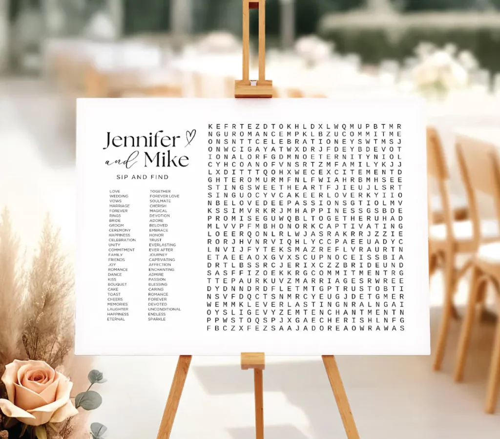 Descarga De Sopa De Letras Para Bodas