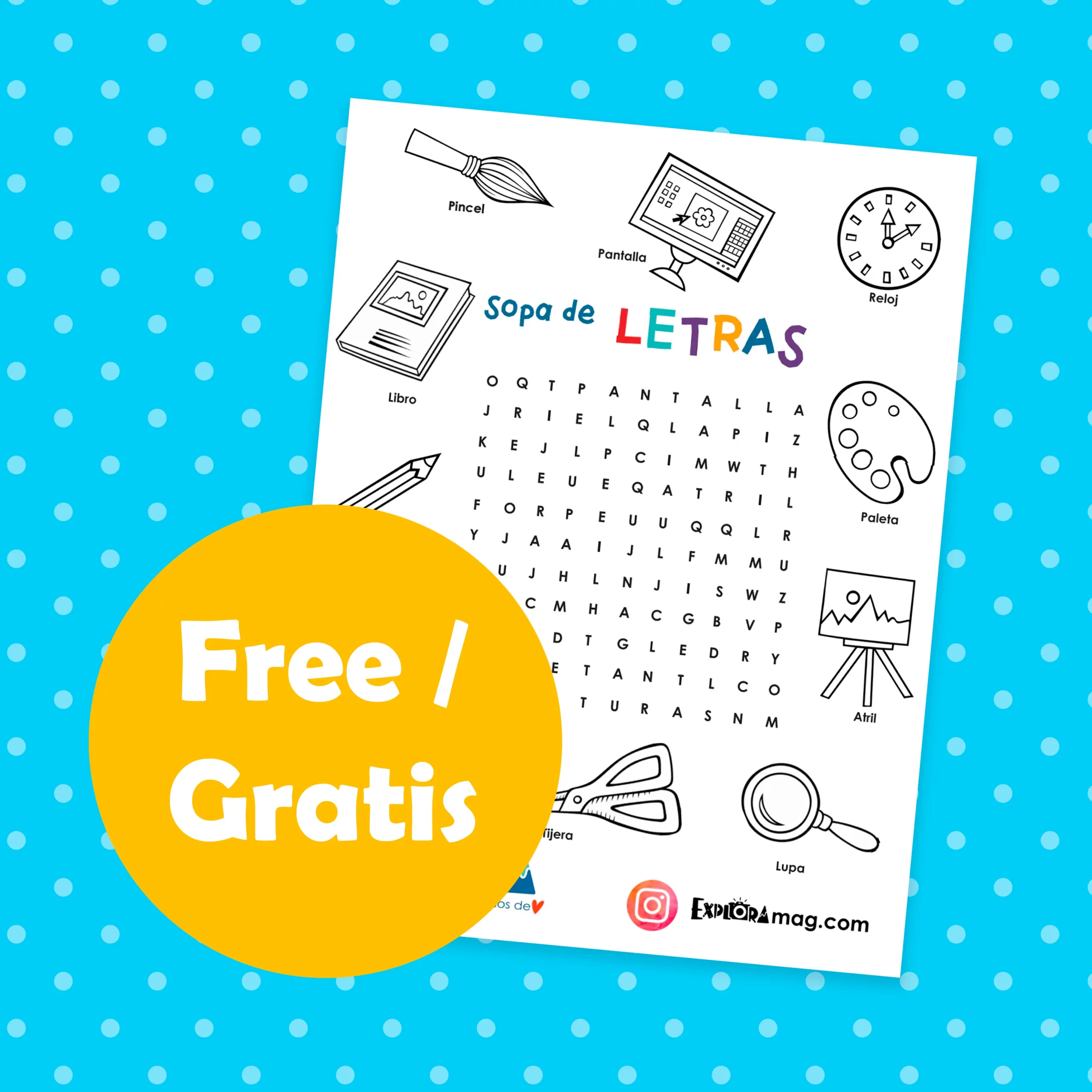 Free School Sopa De Letras