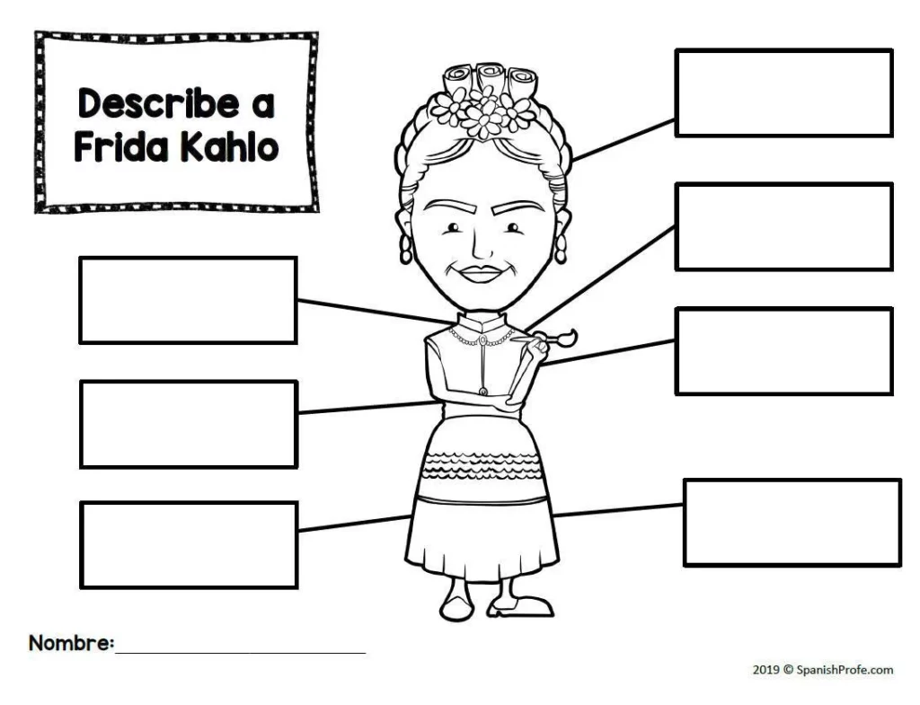 Frida Kahlo In Spanish Actividades Frida Kahlo