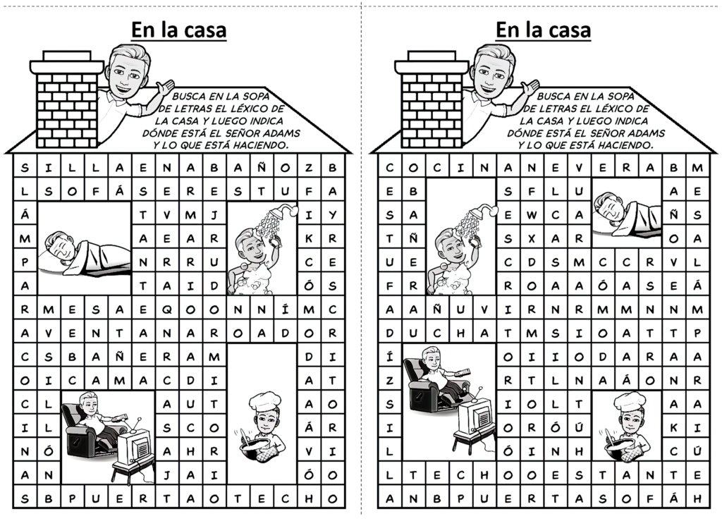 Las Partes De La Casa Y Los Muebles Las Partes De La Casa Y Los Muebles