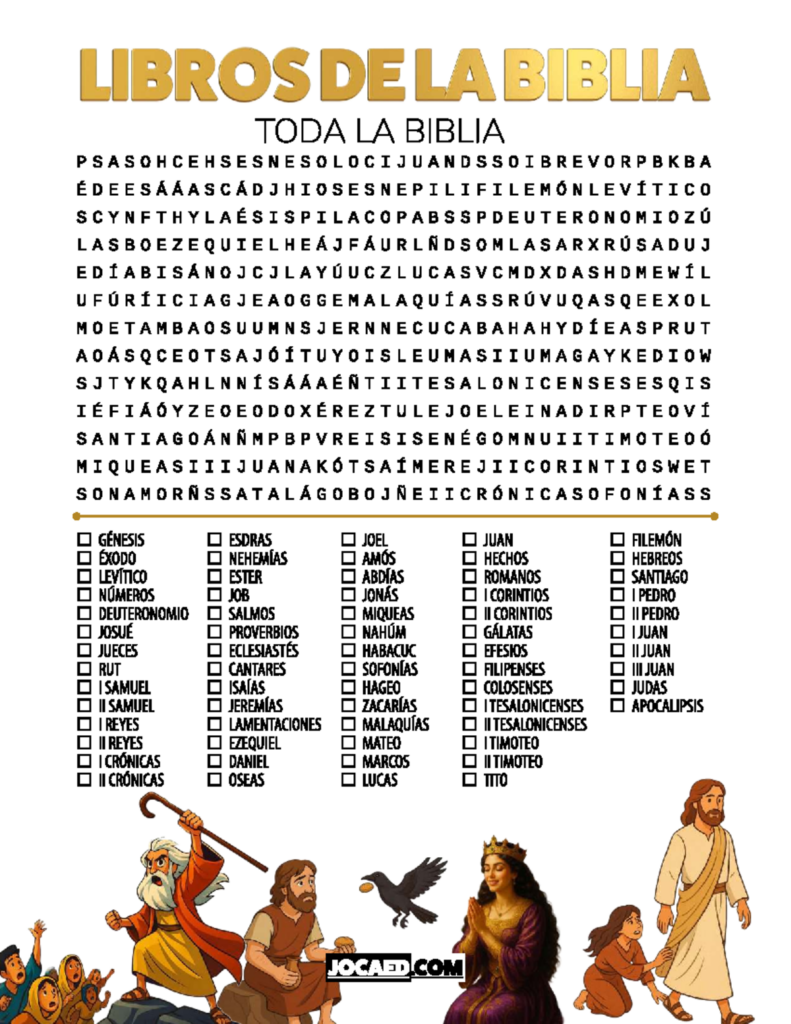 Libros De La Biblia Sopa De Letras Completa Libros De La Biblia Sopa De Letras Completa