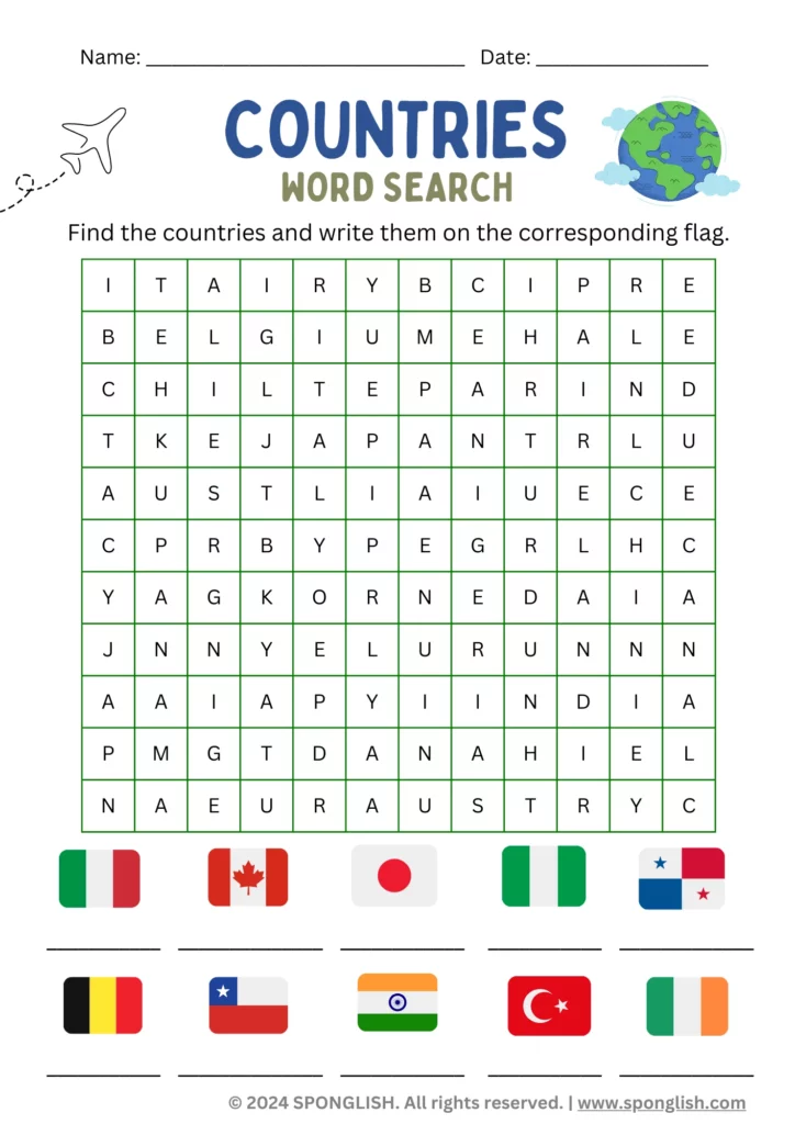 Paises En Ingles Countries Paises En Ingles Countries