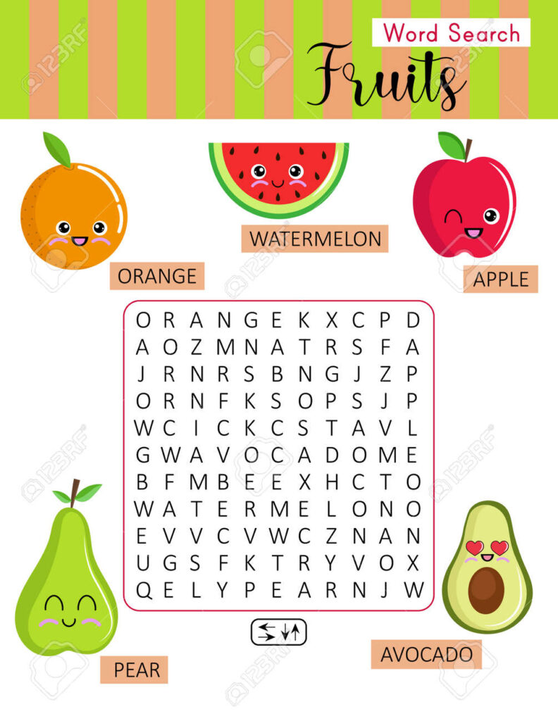 Photo 172959243 Sopa De Letras Sobre Frutas Juego Educativo Para Aprender Palabras En Ingl s Crucigrama Kawaii Para Photo 172959243 Sopa De Letras Sobre Frutas Juego Educativo Para Aprender Palabras En Ingl s Crucigrama Kawaii Para