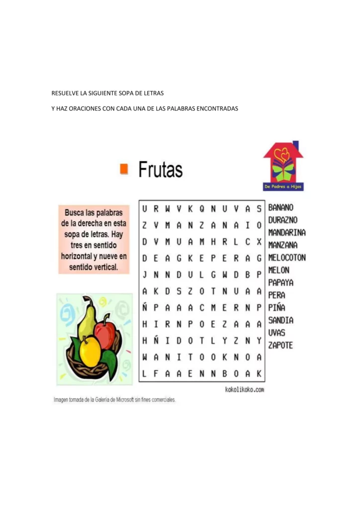 Resuelve La Siguiente Sopa De Letras Resuelve La Siguiente Sopa De Letras