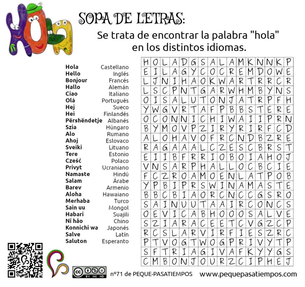 Sopa De Letras Sopa De Letras