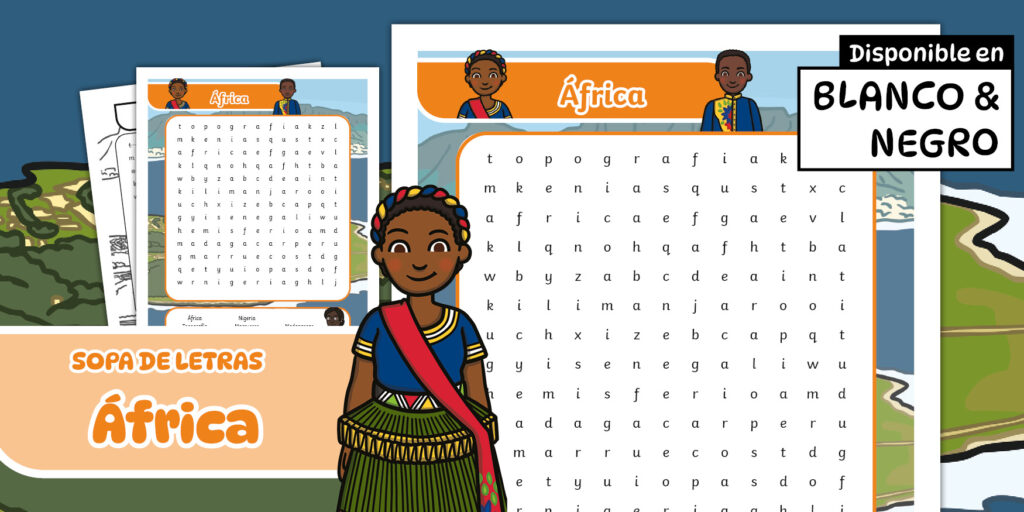 Sopa De Letras Africa Sa L 1774376512 Sopa De Letras Africa Sa L 1774376512