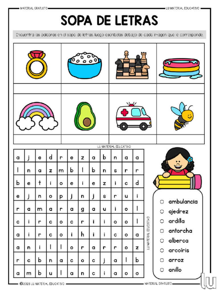 Sopa De Letras Busca Y Escribe Palabras Material Educativo Sopa De Letras Busca Y Escribe Palabras Material Educativo