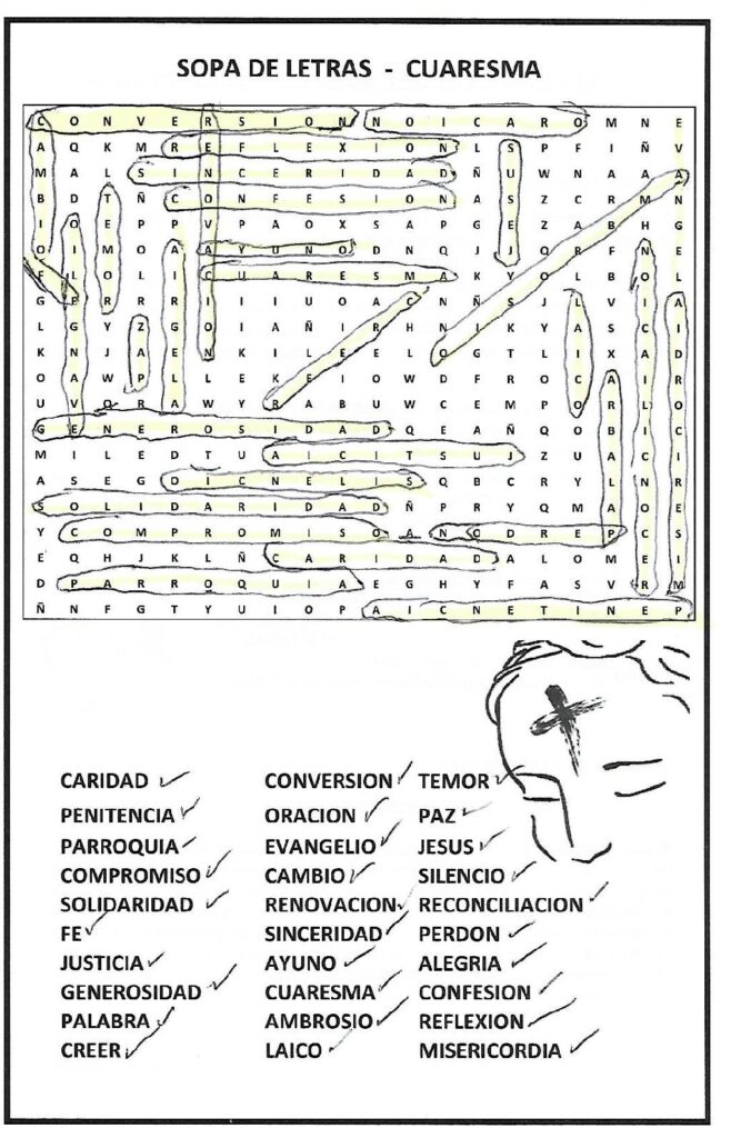 Sopa De Letras Cuaresma Sopa De Letras Cuaresma