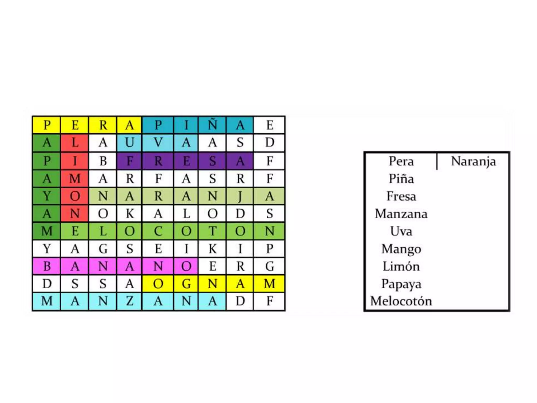 Sopa De Letras En Excel