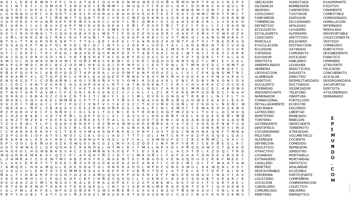 Sopa De Letras Mi Contribucion Al Mundo