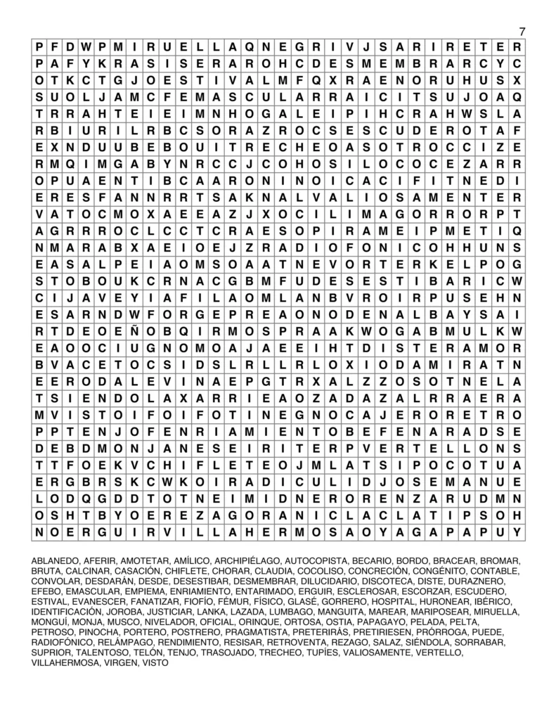Sopa De Letras Para Agilidad De La Mente Sopa De Letras Para Agilidad De La Mente