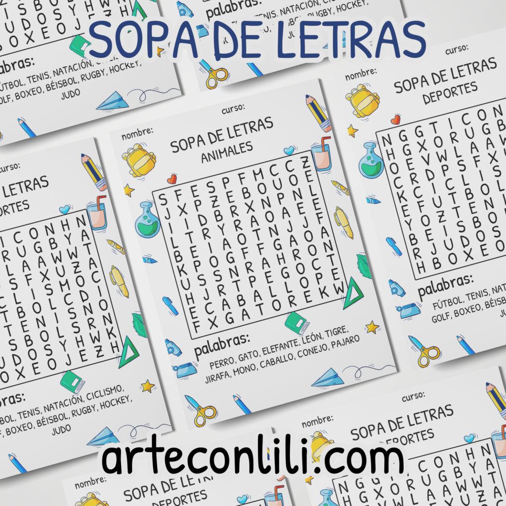 Sopa De Letras Para Imprimir Faciles Para Ninos Sopa De Letras Para Imprimir Faciles Para Ninos