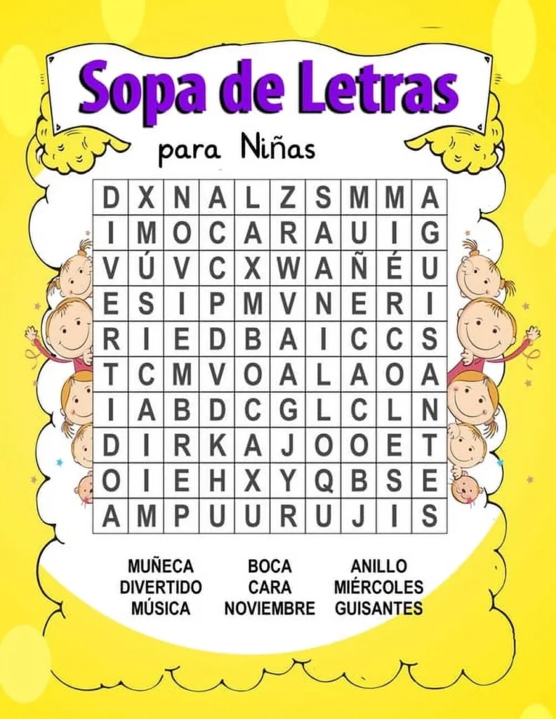 Sopa De Letras Para Ninas 9798728377375 Sopa De Letras Para Ninas 9798728377375