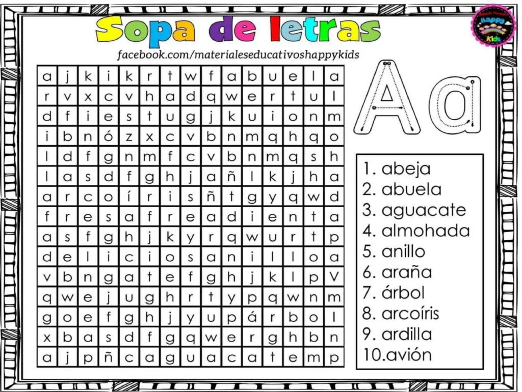 Sopa De Letras Para Trabajar Las Letras Del Abecedario Sopa De Letras Para Trabajar Las Letras Del Abecedario