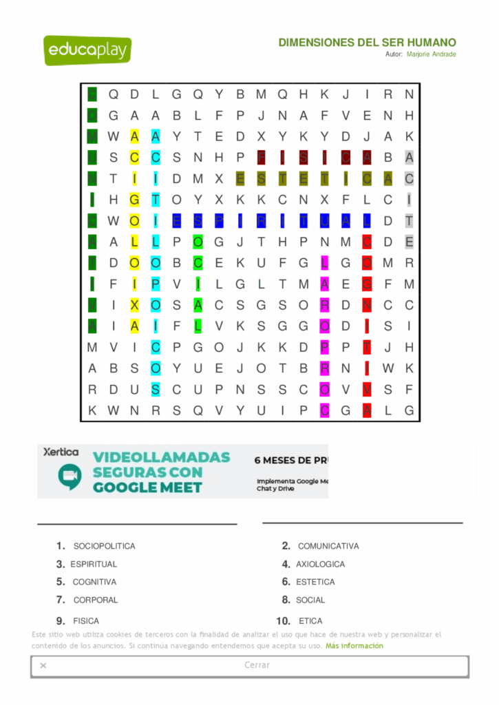Sopa De Letras Resuelta En Clases Sopa De Letras Resuelta En Clases
