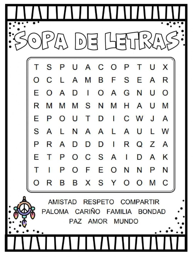 Sopa De Letras Segundo Grado Sopa De Letras Segundo Grado