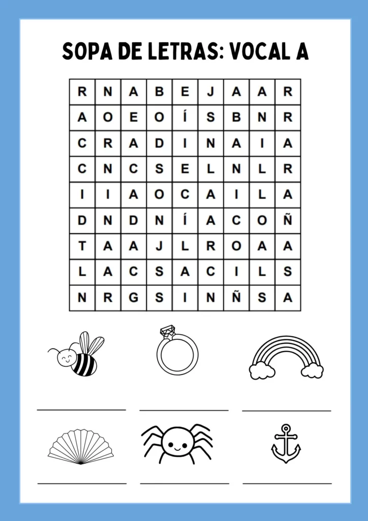 Sopa De Letras Vocales 1