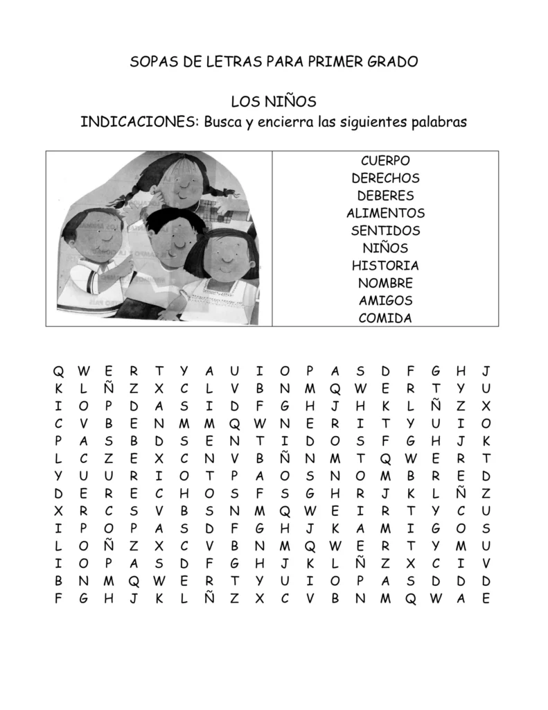 Sopas De Letras Para Primer Grado Sopas De Letras Para Primer Grado