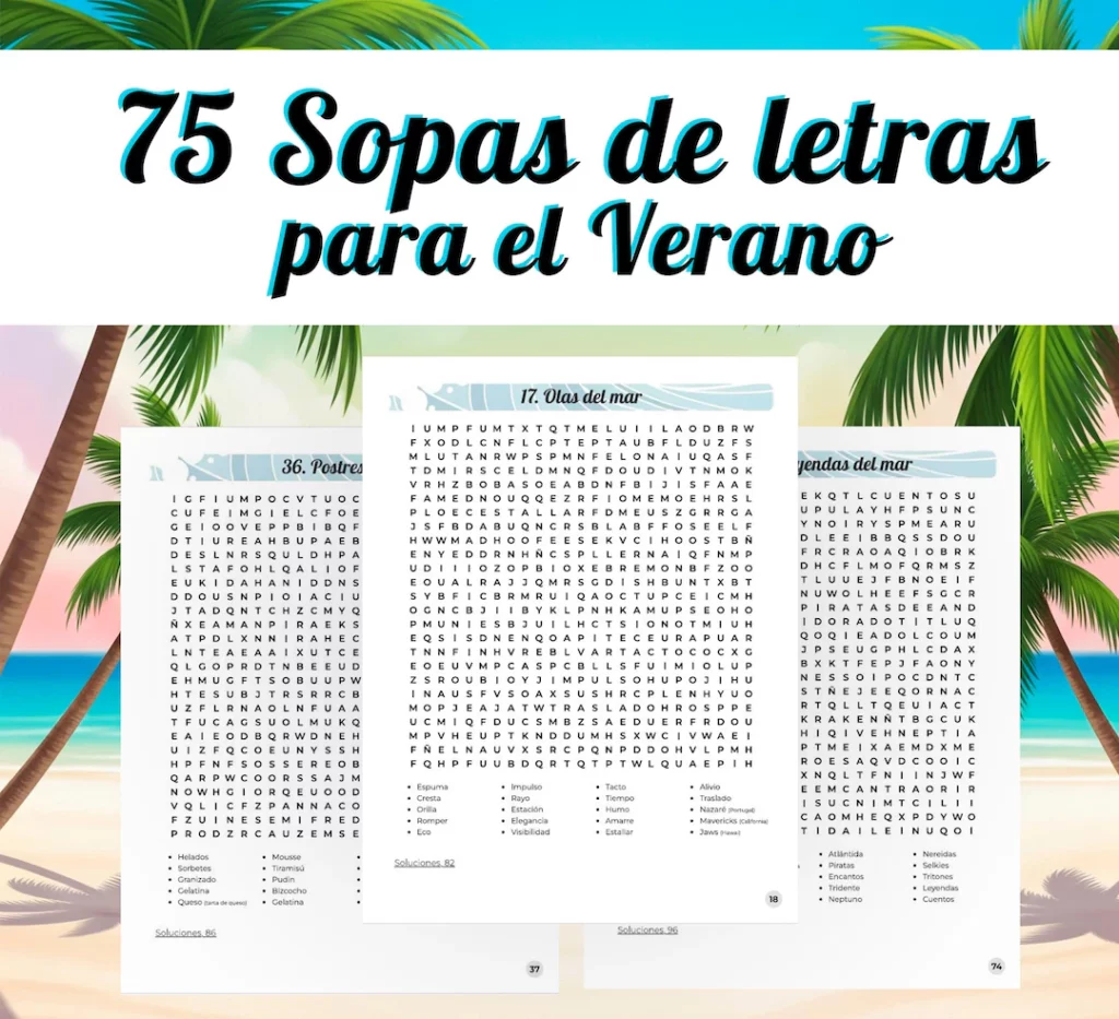 Summer Wordsearch Puzzles In Spanish Summer Wordsearch Puzzles In Spanish
